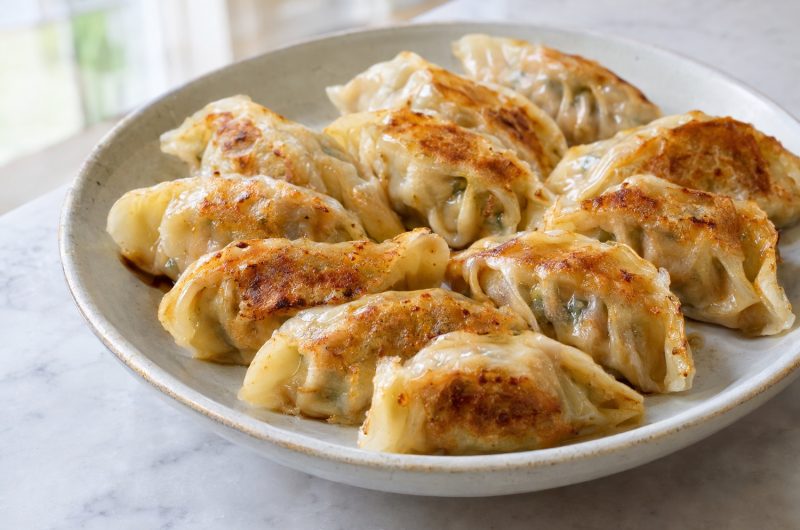 Gyoza aux légumes, chou, champignons et tofu