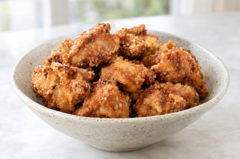Karaage, poulet frit japonais mariné au gingembre